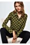 Checkered Draped Shirt - 6