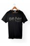 HARRY POTTER Printed Short Sleeve Unisex BLACK Kids T-Shirt