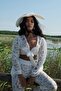 Callista Beachwear White Pants Top Bottom Beach Dress Set - 5