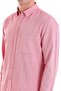 Claret Red Comfort Fit Plain 100% Cotton Buttoned Collar Long Sleeve Casual Oxford Shirt - 5