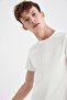 Slim Fit Crew Neck Printed Cotton T-Shirt