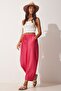 Women's Dark Pink Pocketed Ayrobin Shalwar Trousers OH00046 - 2
