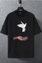 Unisex Women's Men's Flying Pigeon (Freedom) Printed Oversize T-shirt