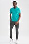 Jogger Fit Lace Waist Chino Trousers