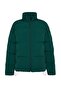 Yeşil Unisex Oversize Fit Dik Yaka Suya ve Rüzgara Dayanıklı Şişme Kışlık Mont TMNAW24MO00003 - 8