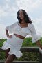 Vivienne White Skirt White Bottom Top Set