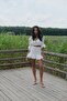 Vivienne White Skirt White Bottom Top Set - 7