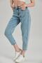 Phoebe Mid Snow Mom High Waist Mom Jeans Boyfriend - 6