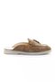 Beatriz Women's Beige Suede Genuine Leather Flat Slippers - 5
