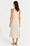 Women's Vanilla Halter Neck Maxi Dress DMR80 - 7