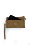 Crinkle/Clinker Water Repellent Fabric 2 Zipper Wrist Strap Mobile Phone Hand Bag Wallet Pen Holder Khaki 1115 - 4