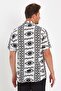 Ethnic Patterned Design Summer Viscose Shirt - 6