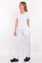 White Color Lily Model Zippered Soft Lycra Doctor, Nurse Surgical Uniform Set - 2