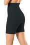 Laser Cut Waist Basen Recovery Thin High Waist Non-Marking Leg Corset Black - 2