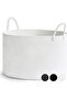 Clover Special Cotton-Handled Jute Blanket Basket Straw Toy Basket Jute Laundry Basket 40-30