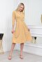 Women's Belt Detailed Midi Dress Dks016