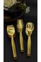 3 Piece 24K Gold Plated Tongs Set (Dishwasher Washable)