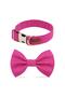 Pink Dog Collar and Dog Bow Tie