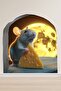 Mouse Hole and Cheese Wall Sticker Special for Children's Room Baseboards and Schools - 2