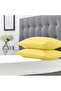 2 قطعة غطاء وسادة أصفر 50x70