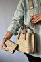 New Product 3-Compartment Women's Shoulder Bag 2193 Sand Tan Combination - 2
