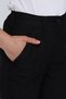 Women's Doctor Nurse Chef Served Alpaca Fabric Trousers Black - 6