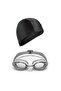 Nabaiji Adult Swimming Goggles and Cap Set