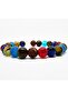 Chakra Natural Stone Bracelet (tibet Agate-agate-kaplangözü) - 2