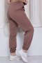Women's Brown Color Summer Elastic Leg Classic Sweatpants - 5