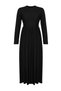 Black Pleated Skirt Scuba Knit Dress TCTAW24EL00000 - 7