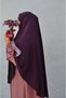 Practical Laced Oval Khımar Souffle Scarf - 8