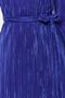 Navy Blue Pleated Fabric Flare Sleeve Detail A-Line Midi Knit Dress TWOAW24EL00125 - 4