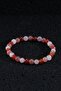 Certified Women's and Men's Natural Stone Bracelet Pink Quartz Strawberry Quartz Agate Stone Gift for Loved Ones - 3