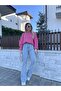 Devo Ice Snow Spanish Blue Jeans High Waist Blue Snow Wash Flare Jeans Denim Pants - 2
