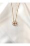 Zircon Stone Steel Heart Clover Necklace - Openable and Magnetized - 3
