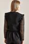 Women's Black Patterned Knitwear Knitted Cardigan 20234098 - 3