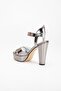 women's thick heeled high platform evening dress shoes - 5