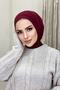 Snap Fastener Hijab Swimsuit Top Compatible Hijab Bonnet Burgundy