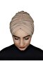 Swimsuit and Hijab Swimsuit Top Compatible Hijab Back Tie Bone Tan Color - 4