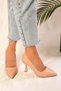 Women's Lazzita Skin Heeled Stiletto Shoes - 4
