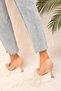 Women's Lazzita Skin Heeled Stiletto Shoes - 5
