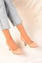 Women's Lazzita Skin Heeled Stiletto Shoes - 7