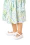 Bow Tie Stone Velcro Girls Ballerina Shoes 254 Skin - 3