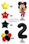 Mini Mouse Balloon Set with Black Number Balloons Minnie Mouse Balloon Set - 2