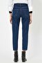 Luca Women's Dark Blue Color High Waist Mom Pattern Jeans - 3