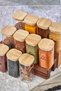 12-Piece Mica Spice Set with Label and Wooden Lid - Leakproof Luxury Acrylic Spice Bowl 300 ML - 3