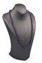 Amethyst Natural Stone 6 mm Knotted Necklace - 2