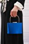 Women's Cobalt Bluemavi Satin Evening Clutch Portfolio Bag - 2