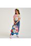 Kids Gray Blue Pink Anime Patterned 2-Piece School Bag Set GOSET0223737 - 2