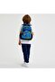 Kids Black Cobalt Blue Dragon Patterned 2-Piece School Bag Set GOSET0223485 - 2